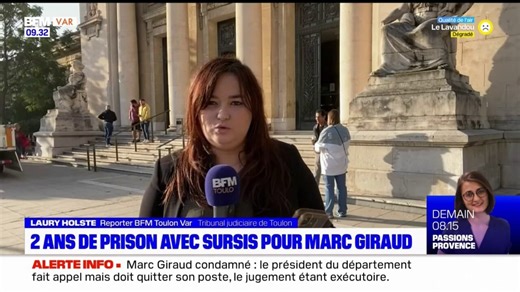 Emploi fictif à Carqueiranne: le président du département du Var condamné à deux ans de prison avec sursis