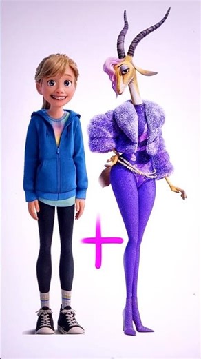 Riley as Gazelle in Zootopia 2 #zootopia2 #transformation #digitalart #zootopia #Riley