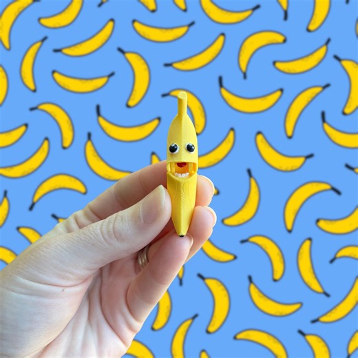 Mini Banana Fidget Toy - Banana Fidget - Funny Pocket Fidget - Interactive Desk Toy - Stress Relief Fidget - Fruit Fidget - Etsy
