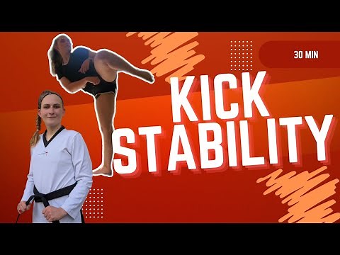35 Min | Improve Kick-Stability & Core-Strength| Taekwondo Follow-Along (Music Only)