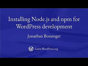Installing Node.js and npm for local WordPress development