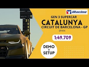 iRacing CATALUNYA Grand Prix (Spain) 1:49.709 GEN 3 V8 SUPERCAR
