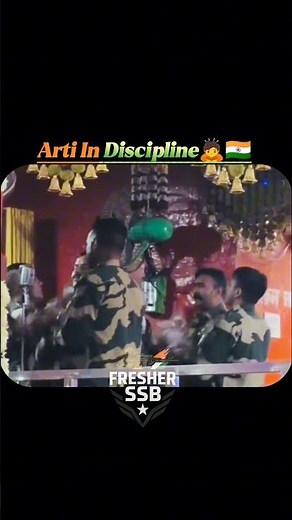 Arti In Discipline 🙇🇮🇳#bsf#army#india#hindu