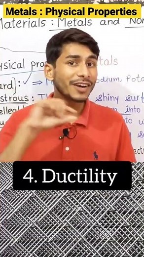 metals and nonmetals class 8 science chapter 4 | physical properties of metals