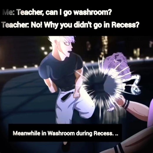 School washrooms are wild💀#viral #anime #jujutsukaisen #gojo #sukuna #shorts #memes #fyp #jjk