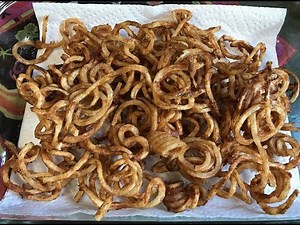 Arby's Copycat Curly Fries (Kitchen Aid Spiralizer)