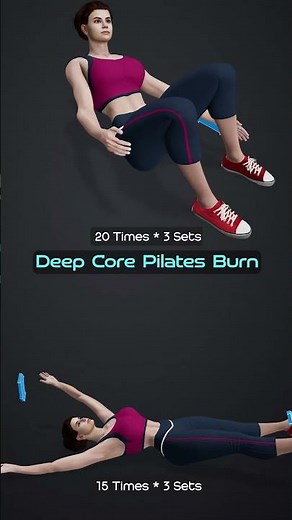 Deep Core Pilates Burn 🔥 Intense At-Home Abs Workout GRID 1 2