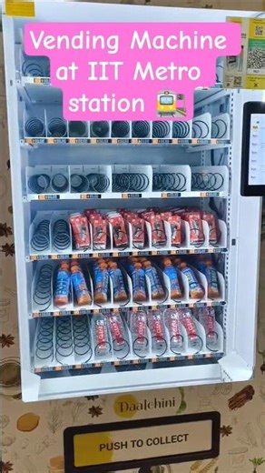 Self Check-out Vending Machine at IIT Metro station