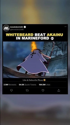 Whitebeard Beat Akainu In Marineford💀| EDIT | #onepiece #shorts #whitebeard #akainu #marineford