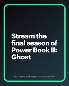 539 reactions · 31 shares | Stream Power Book II: Ghost now with STARZ® on Hulu. Plans starting at just $9.99/month after free trial ends. Sign up now. | Hulu | Facebook