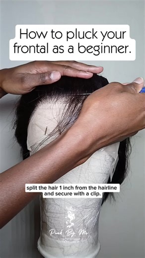 Beginner's Guide to Plucking Frontal Wigs