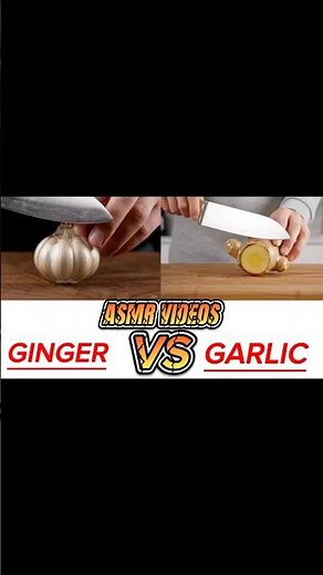 ASMR: Ginger vs Garlic 🌿 | Most Satisfying Cutting Sounds Ever