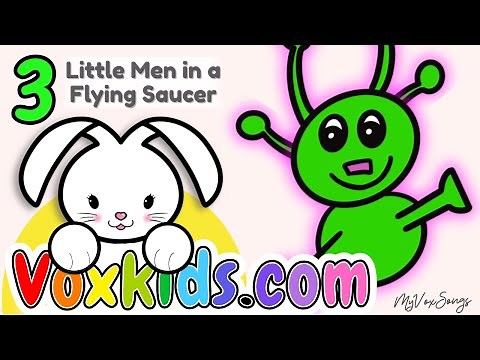 🎵 Flying Saucer Song 🎃 👽 | 3 Little Men in a Flying Saucer 🛸 Alien Song | VoxKids™ by MyVoxSongs