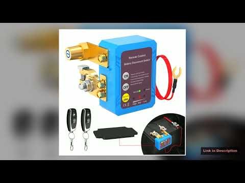 Remote Battery Disconnect Switch 12V 240A Kill Switch Automatic Power Shut Off Switch for Car Auto