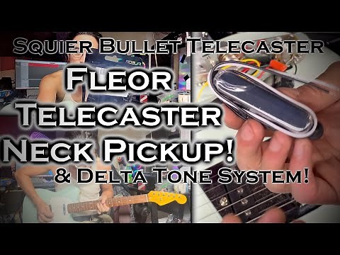Fleor Neck Pickup & Delta Tone System in Squier Bullet Telecaster - Installation and Review!