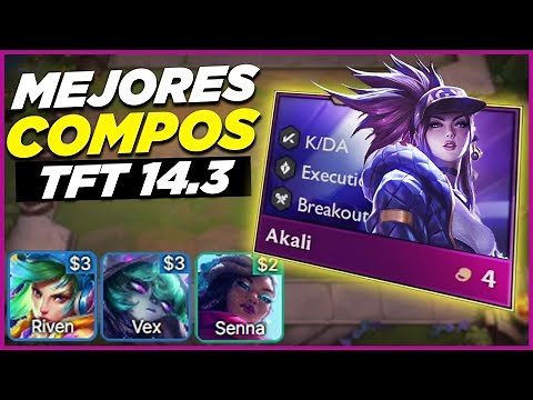 ✅ 7 MEJORES COMPOSICIONES FACILES de TFT SET 10 parche 14.3