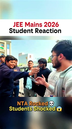 JEE Mains 2026 22 Jan Shift 1 Analysis 😱| Student reaction #esaral #jee #shorts #viral
