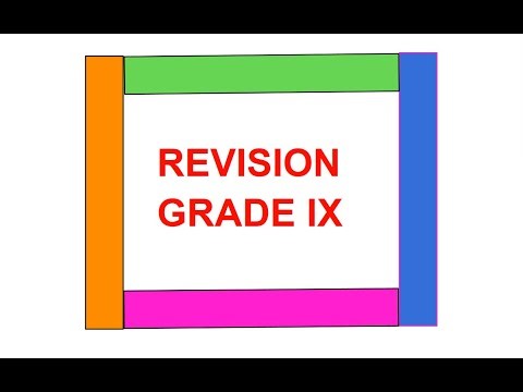 MATHS REVISION GRADE IX