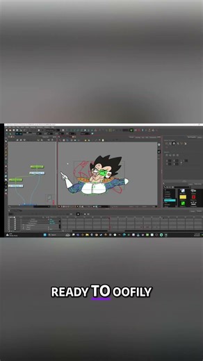 Vegeta Animation: Oofily & Doofily Sequence Tutorial #shorts