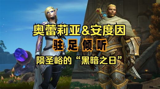 魔兽世界地心之战B测|奥蕾莉亚 安度因 驻足倾听