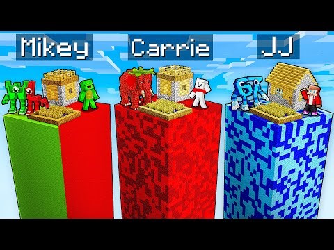 JJ vs Mikey vs Carrie: ITALIAN BRAINROT CHUNK in Minecraft - Maizen