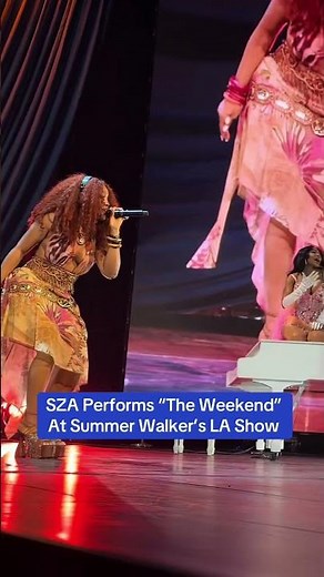 SZA Performs "The Weekend" At Summer Walker's LA Show