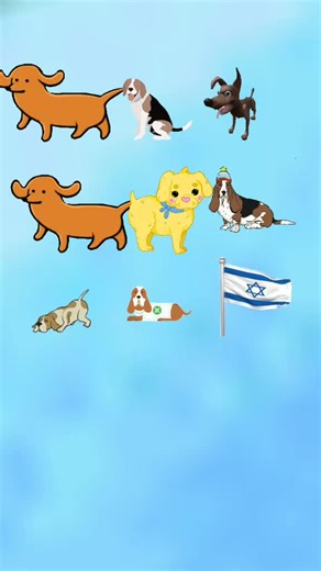Animated Dog Breeds in Cartoon Style