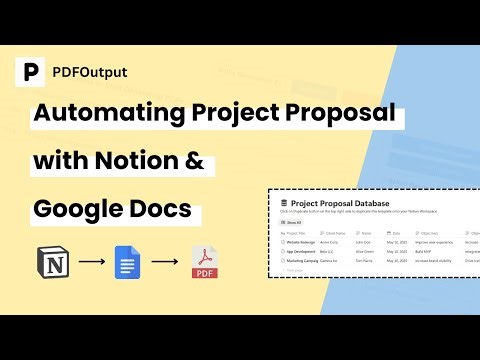 PDFOutput | Automate Documents in Notion