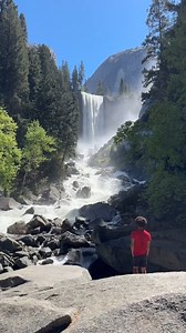 The Mist Trail in Yosemite… Is there a more iconic hike? No, no there isn’t! 🥹 I’ve done portions of this trail over the past three years, but I was FINALLY able to hike the whole thing last weekend. Vernal and Nevada falls are both so unbelievably beautiful and majestic. You can’t help but feel at peace when in their presence. 🥾 Hike Details - Name: Vernal & Nevada Falls Via Mist Trail. - Type: Loop. - Time: 4 hours and ten minutes. - Elevation: 2,208 feet. - Difficulty: Hard. Get ready to cl