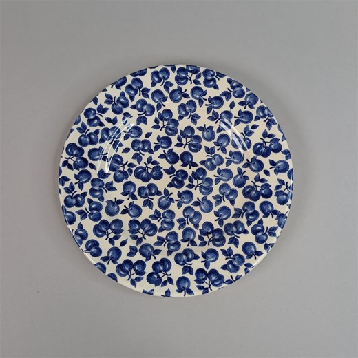 Vintage English Ironstone Tableware EIT20 Blue Apples Design 9' Plate - Etsy UK