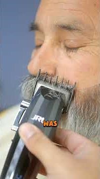 How to trim a white beard #barber #beardgrooming #beards #beardcare #whitebeard