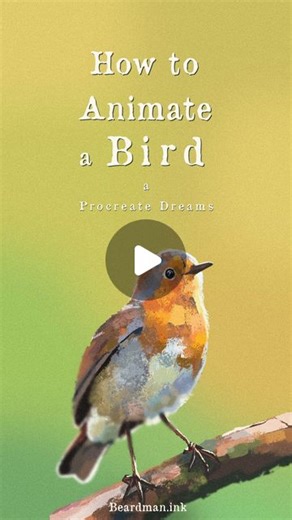 BeardMan.ink | How do I animate a bird! . Birds have been quite fascinating subject for me recently. But animating them seems quite hard. Not anymore!... | Instagram