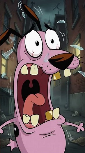 Courage the Cowardly Dog: The Creepy Alley Encounter! 😱
