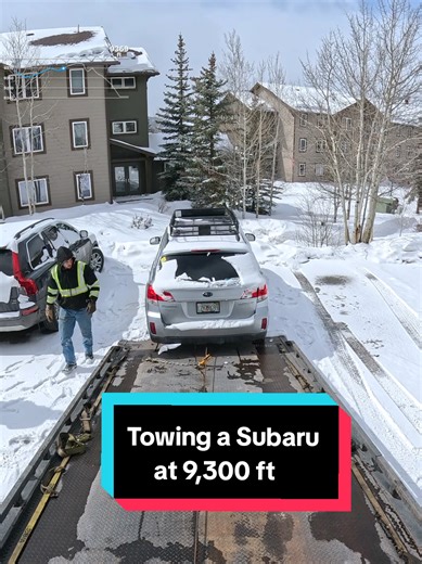 Towing a Subaru Outback at High Altitude