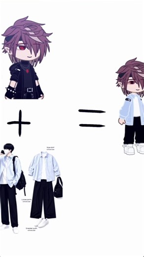 [Outfit 👀]ib:kazuo #gacha #gachaclub