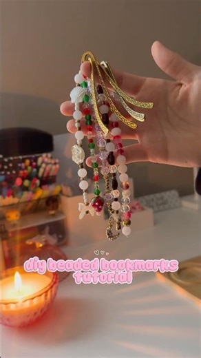 diy beaded bookmarks tutorial 📚✨ #diy #ytshorts #trending #beads #fyp
