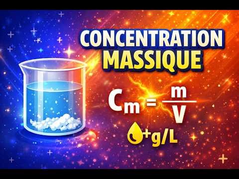 C'est quoi la concentration massique ?