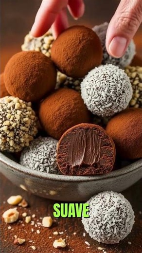 Trufas de Chocolate con solo 2 ingredientes 🍫✨