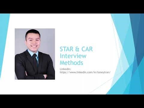 STAR & CAR Interview Methods