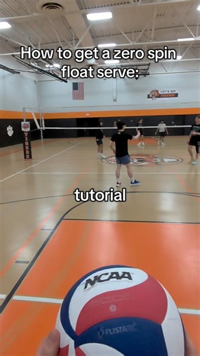 Mid-game was crazy but still the best and easiest float serve tutorial #viral #volleyball #sport