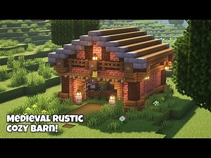 Minecraft 1.20 | How to build a medieval rustic and cozy Barn!