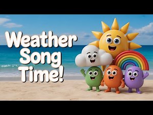 What's the Weather Like Today? | Fun Weather Song for Kids | Learn Sunny, Rainy, Windy, Snowy