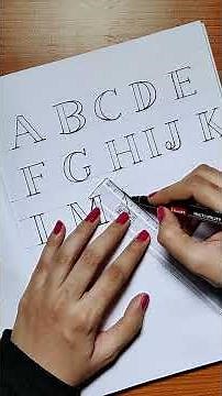 Learn Alphabets Lettering A to Z (For Beginners) #alphabet #lettering #fontstyles