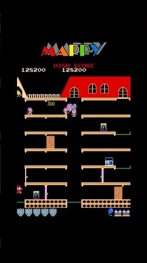 Mappy 25 – Classic Arcade Game play#shorts