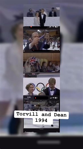 Medals ceremony, Torvill and Dean Olympics 1994 in Lillehammer. The duo took home bronze after their 10 years comeback from Bolero 1984 Olympics which they got Gold and made history. #torvillanddean | Calaguas Squad