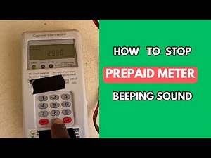 How To Turn Off Or Stop Prepaid Meter Beeping Sound