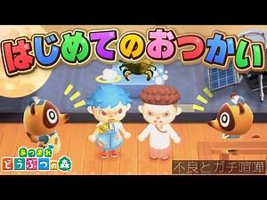 【放送事故】はじめてのおつかいで海の中で不良とガチ喧嘩【あつ森】【あつまれどうぶつの森】