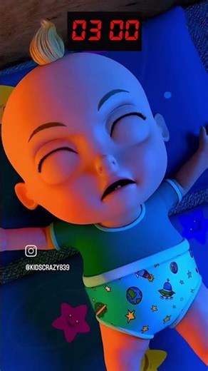 Baby Sleeping 😴 😌 #reels #cartoon #viral #animation #cartoon #kidsvideo #3danimation #ai #aivideo