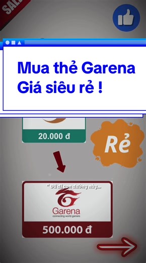 Đổi thẻ cào sang Garena 24/7 trên TikTok