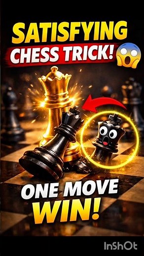 The Most Satisfying Chess Trick Ever! 😱♟️#chess #chesstricks